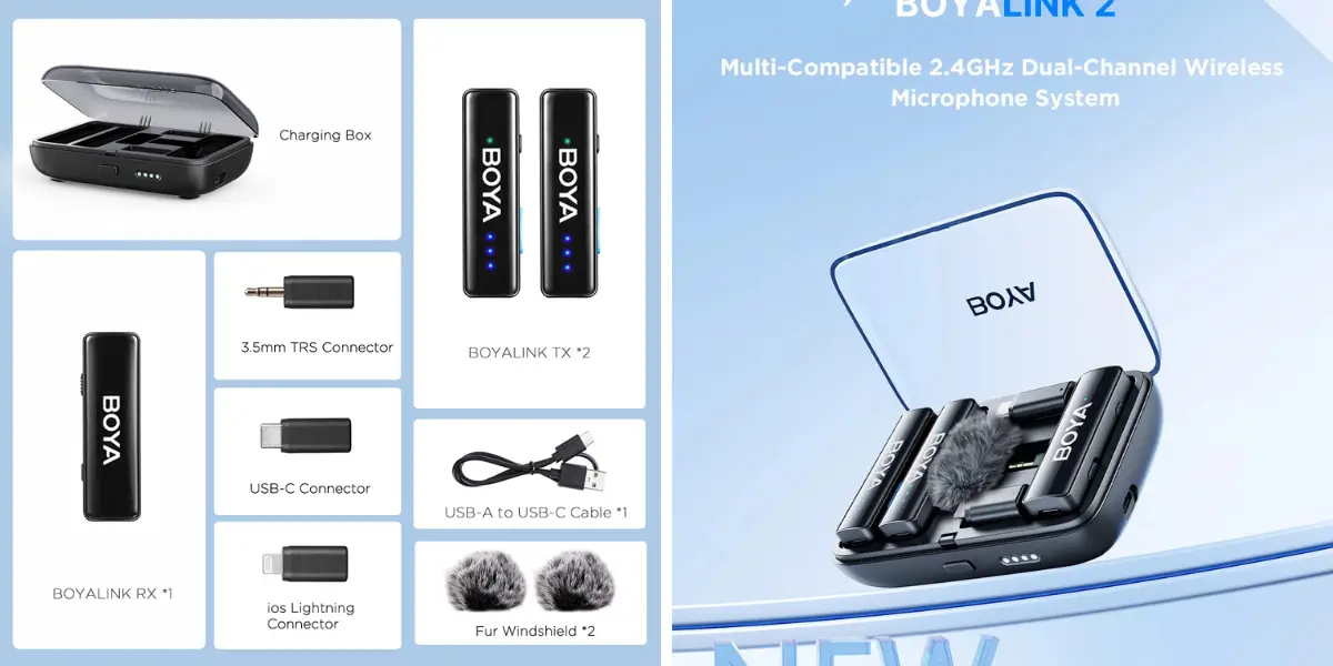 Boya BOYALINK 2 3 in 1 Compact Wireless Microphone System (4).webp